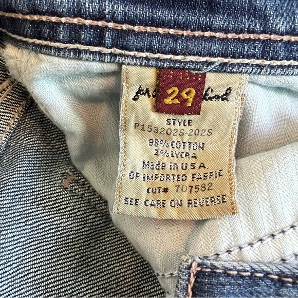 7 For All Mankind Justine Tahiti Velvet Ribbon Boot Cut Jeans - Picture 5 of 6